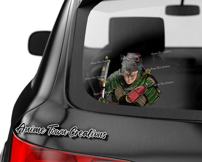 Anime Town Creations Sticker One Piece Samurai Zoro Peeker 8" Accessories - Anime One Piece Sticker