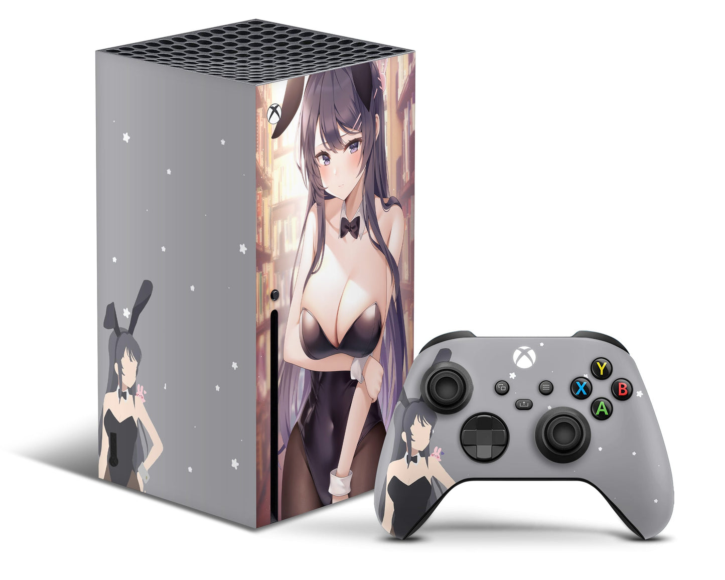Anime Town Creations Xbox Series X Bunny Girl Senpai Hot Xbox Series X Skins - Anime Rascal Does Not Dream of Bunny Girl Senpai Xbox Series X & S Skin