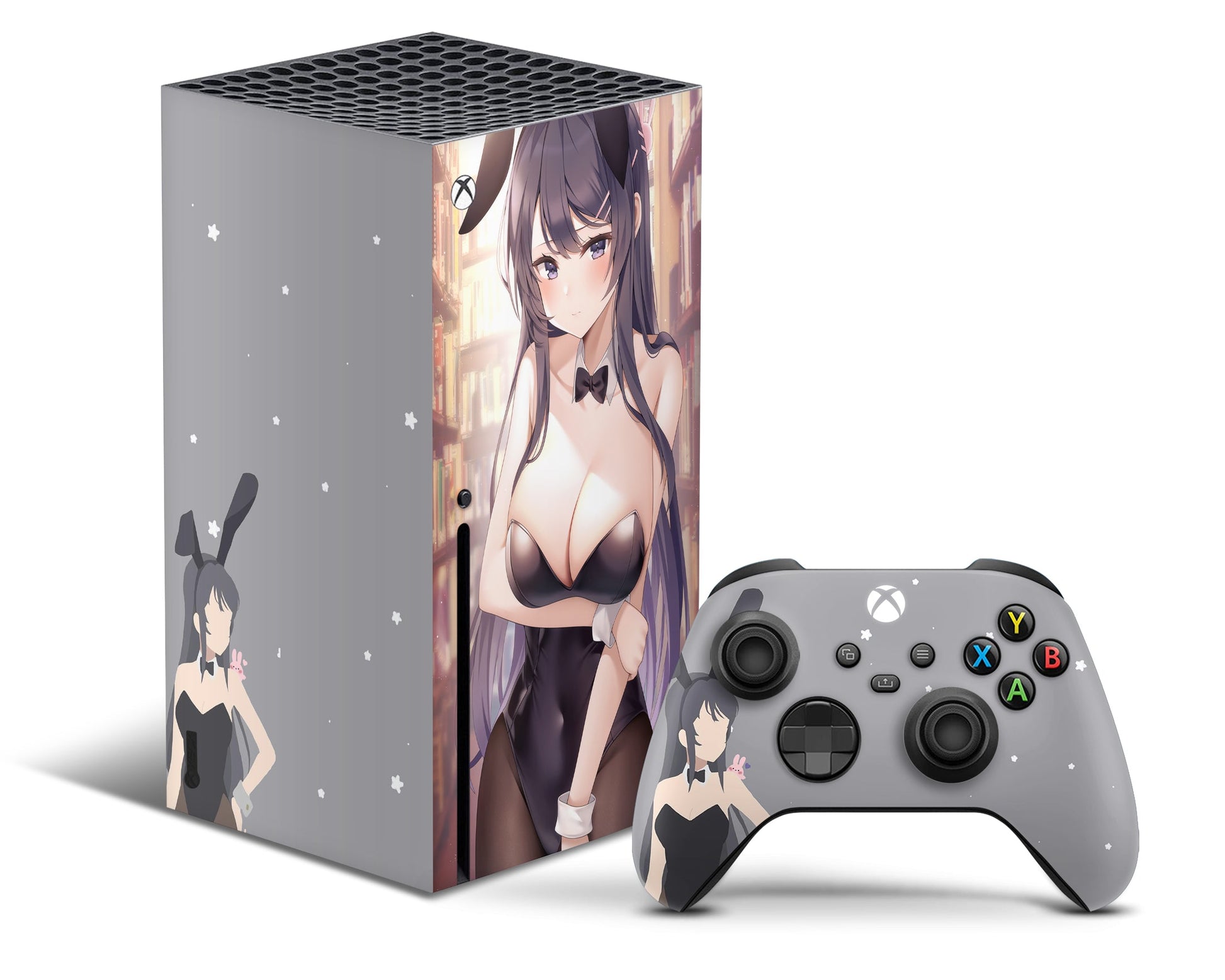 Anime Town Creations Xbox Series X Bunny Girl Senpai Hot Xbox Series X Skins - Anime Rascal Does Not Dream of Bunny Girl Senpai Xbox Series X & S Skin